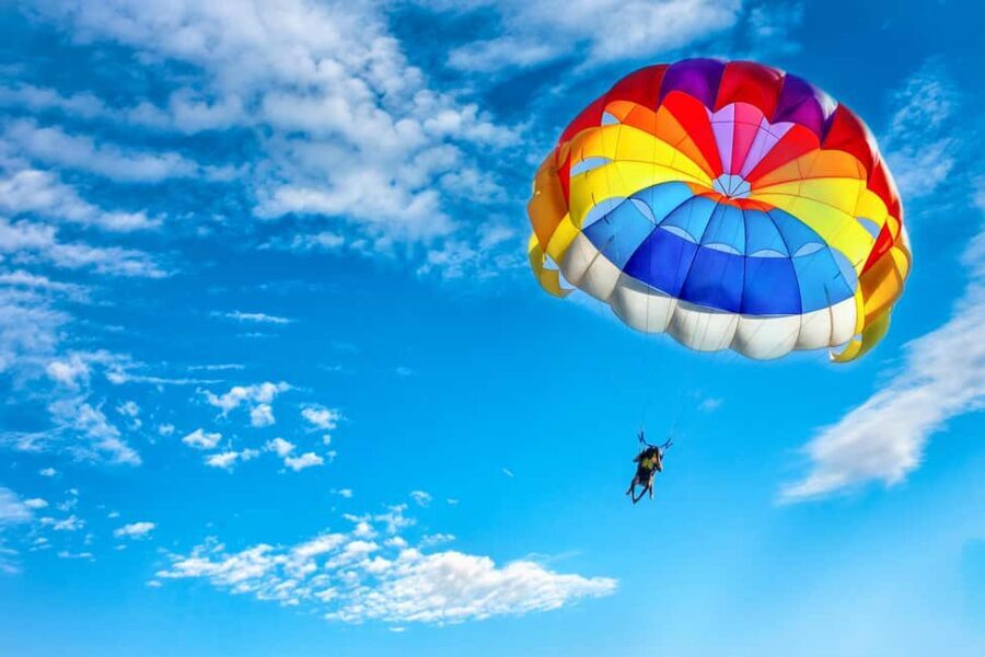 Parasail Over Cabbage Beach - Getting to Cabbage Beach: van pickup from Nassau and the port